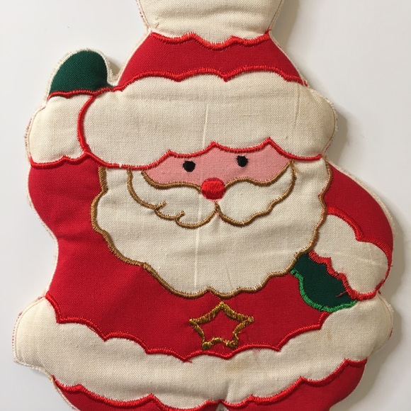 Vintage Merry Christmas Santa Doorknob Hanger VTG - Picture 4 of 16